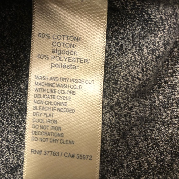 Rafaella Womens Boatneck Top SZ L with silver rivets around collar! 3/4 Sleeve - Picture 4 of 7